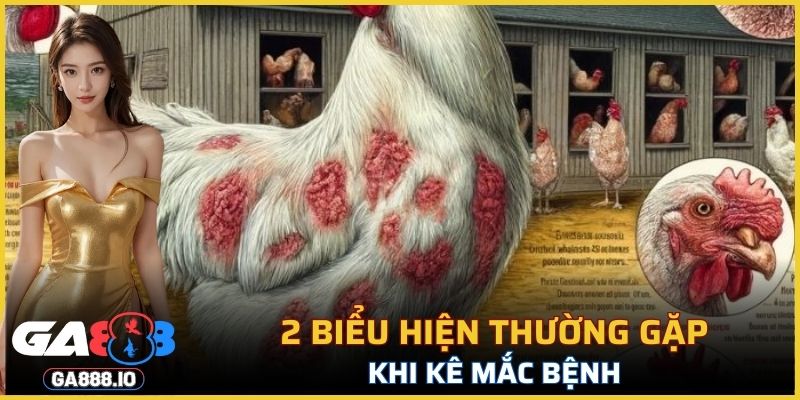 2 biểu hiện thường gặp khi kê mắc bệnh