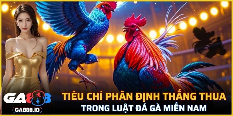 Tiêu chí phân định thắng thua trong luật đá gà miền Nam